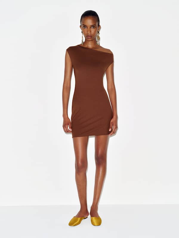 Madeline Knit Dress - Chestnut