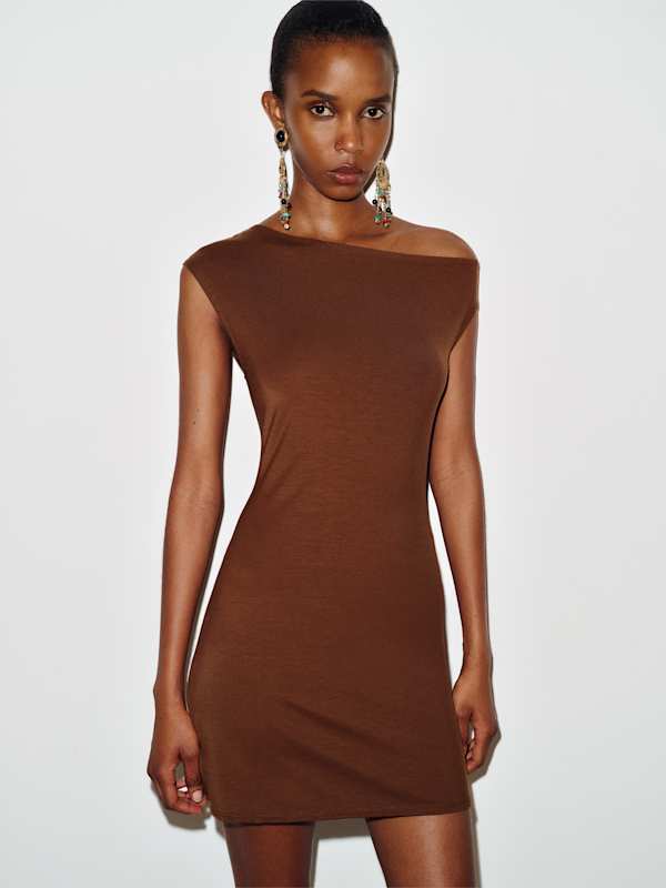 Madeline Knit Dress - Chestnut