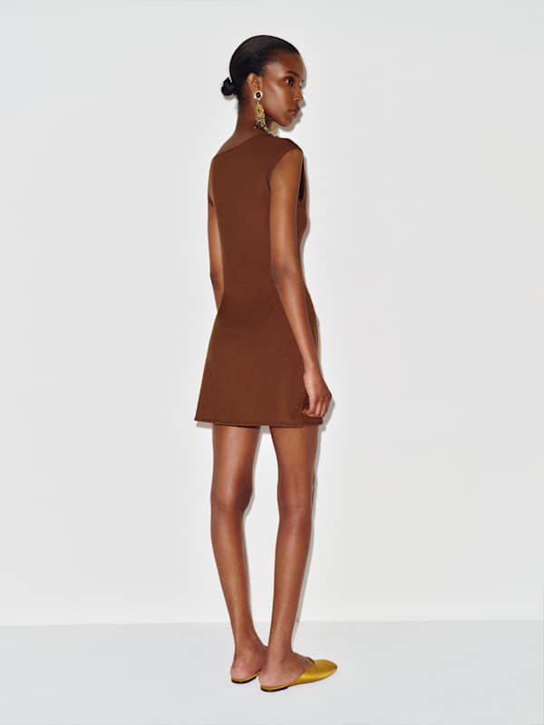 Madeline Knit Dress - Chestnut