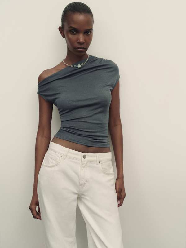 Nora Knit Top - Charcoal