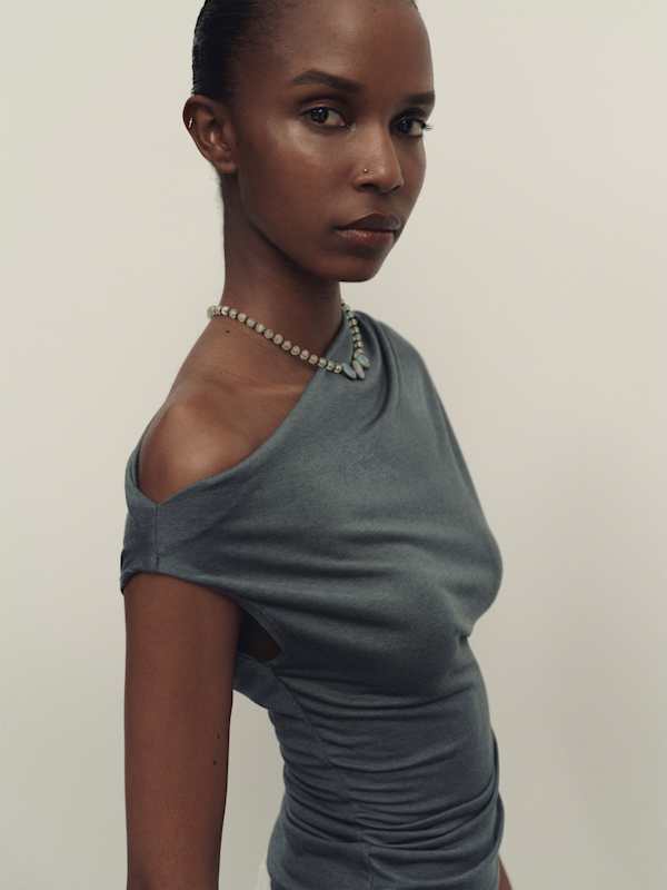 Nora Knit Top - Charcoal