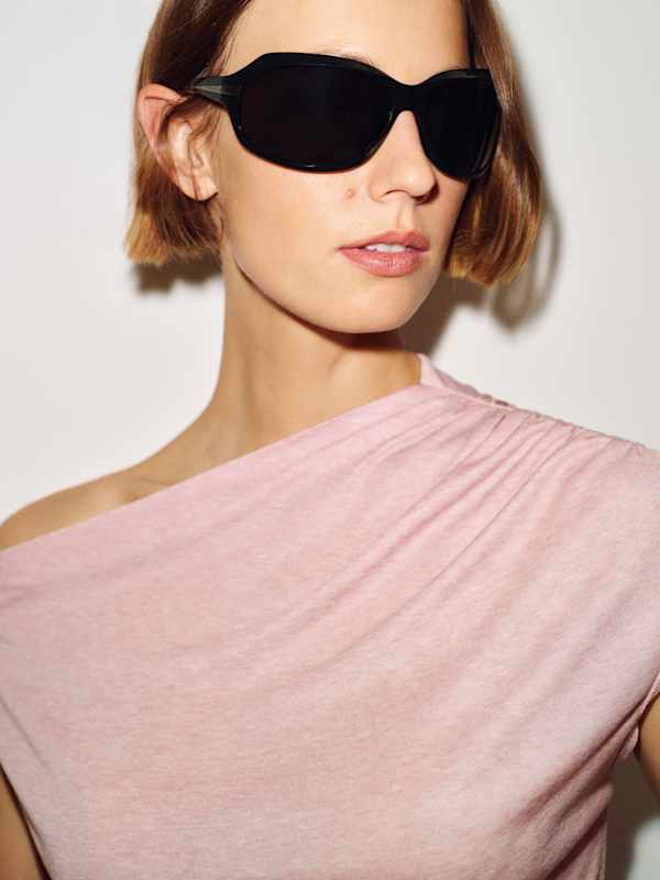 Nora Knit Top - Heather Pink