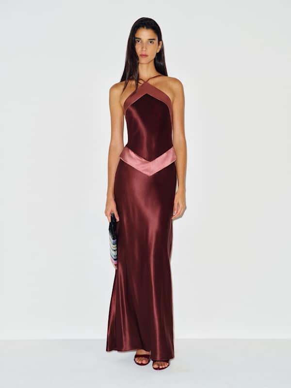 Petites Jillian Silk Dress - Boysenberry