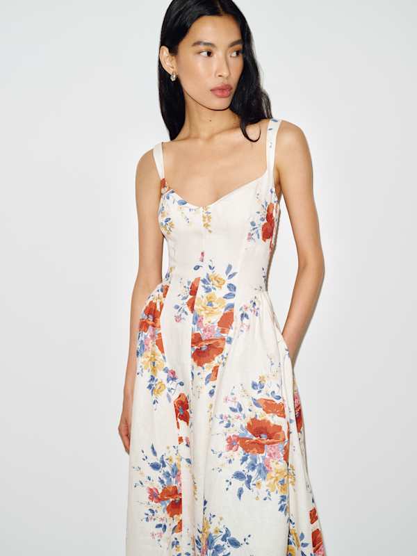 Birdie Linen Dress - Soprano