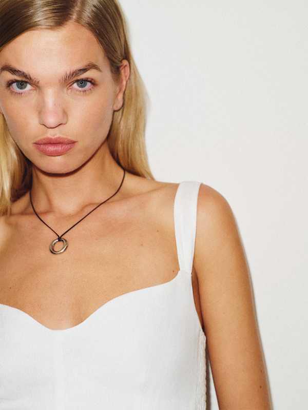 Birdie Linen Dress - White