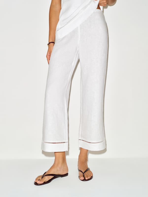 Cailea Linen Two Piece - White