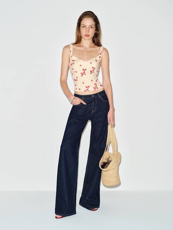 Yuri Linen Top - Berries N Cream