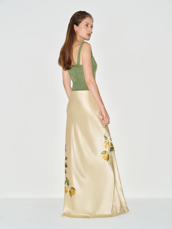 Yuri Linen Top - Jade Green