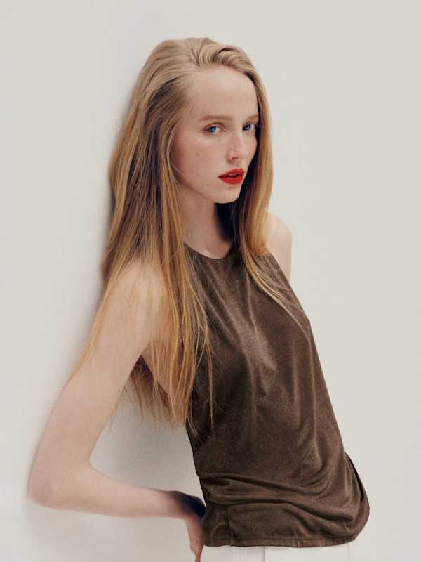 Top en maille Hugo - Marron
