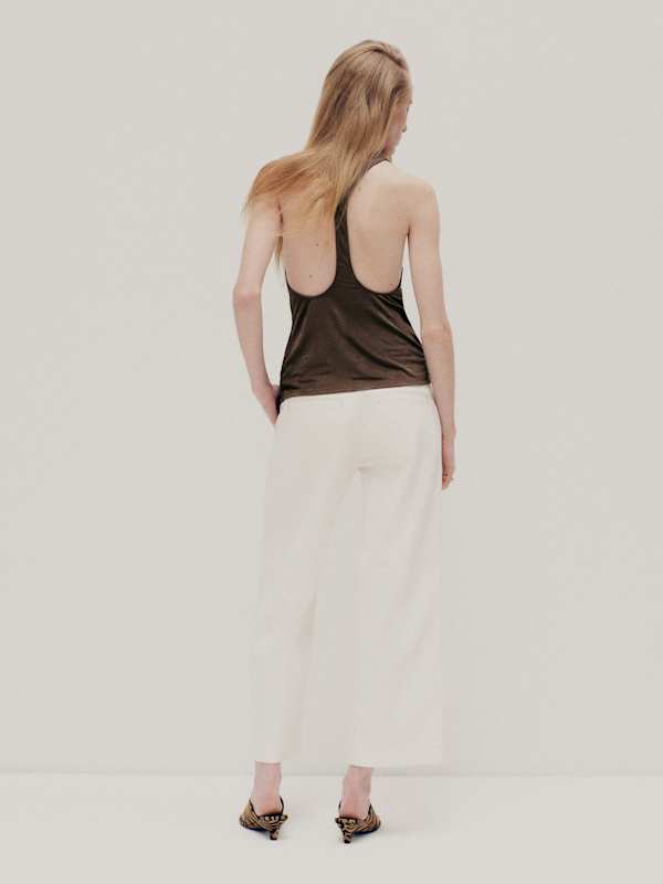 Top en maille Hugo - Marron
