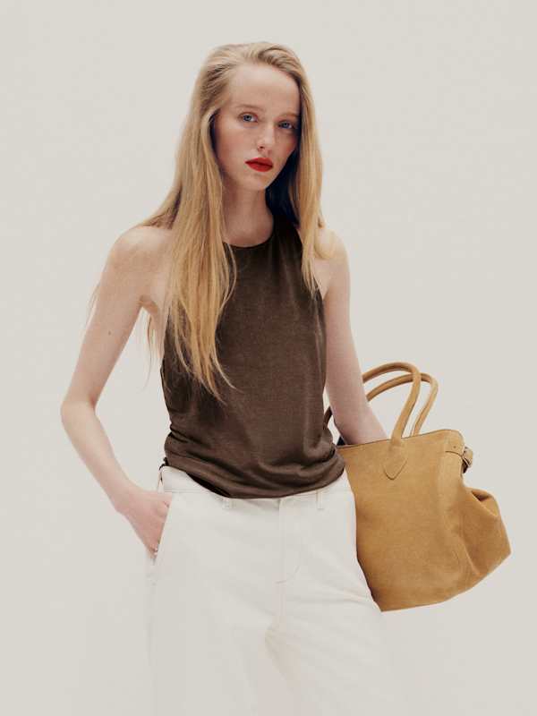 Top en maille Hugo - Marron