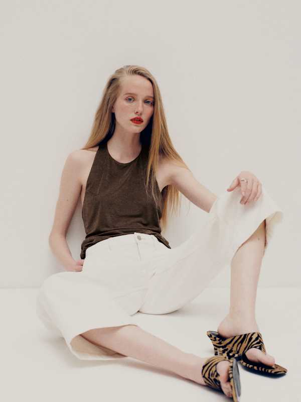 Top en maille Hugo - Marron