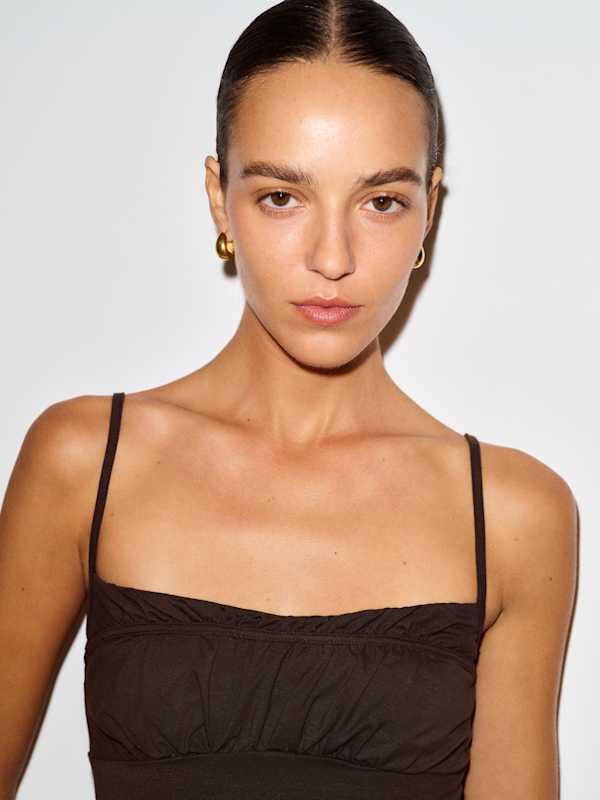 Top en maille Neela - Brun
