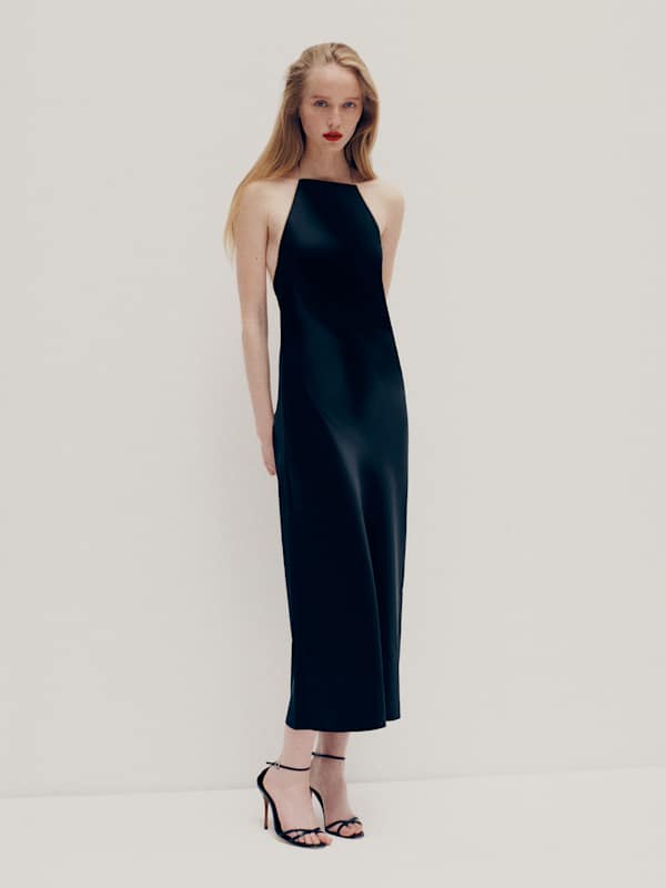 Maripaz Silk Dress - Black