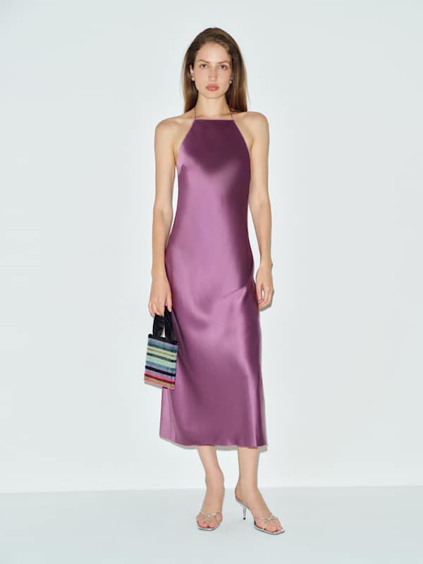 Maripaz Silk Dress - Verbena