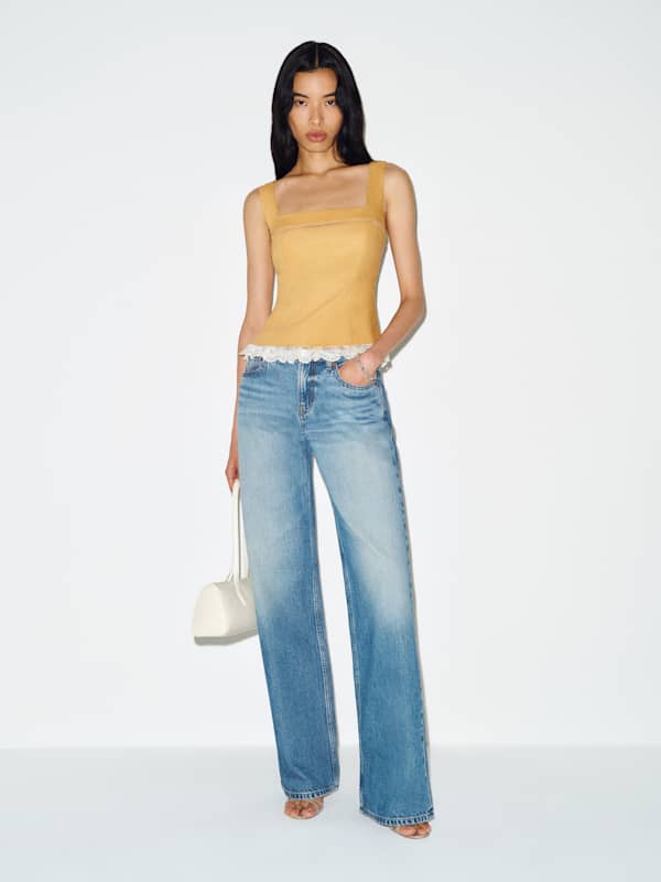 Nanette Linen Top - Tuscan Sun