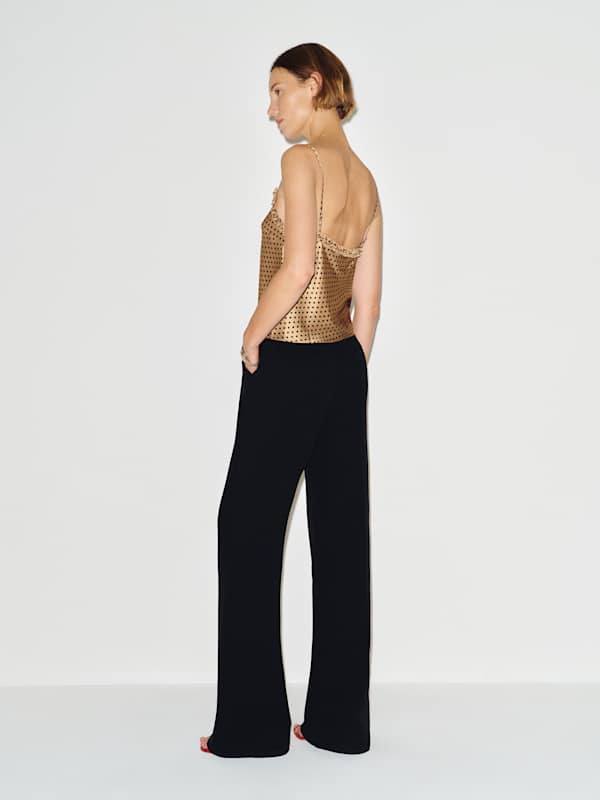 Kristen Silk Top - Alder Dot