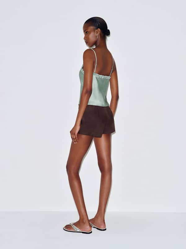 Kristen Silk Top - Celadon