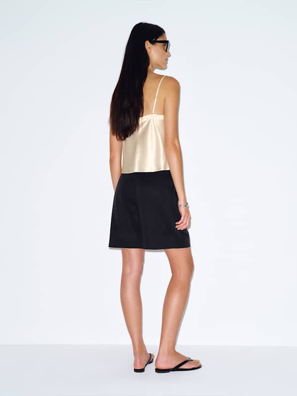 Kristen Silk Top - Fior Di Latte