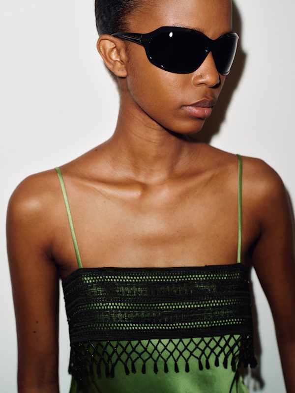 Slyvette Satin Top - Jade Green