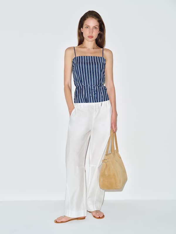 Agusta Top - French Blue Stripe