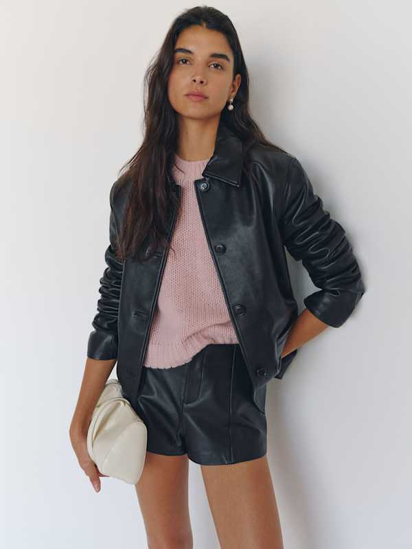 Veda Remi Jacket - Black Leather