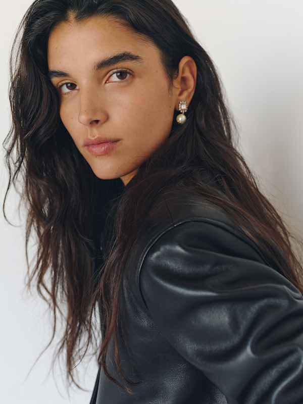 Veda Remi Jacket - Black Leather