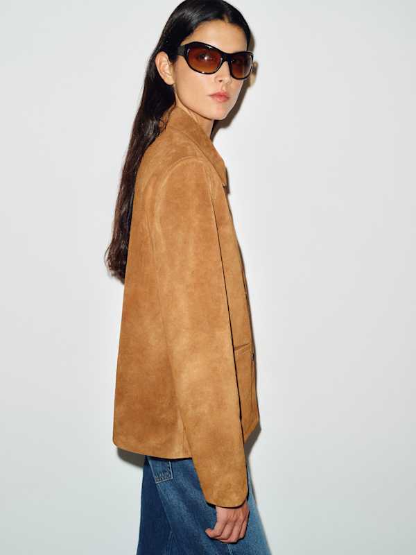 Veda Remi Jacket - Caramel Suede