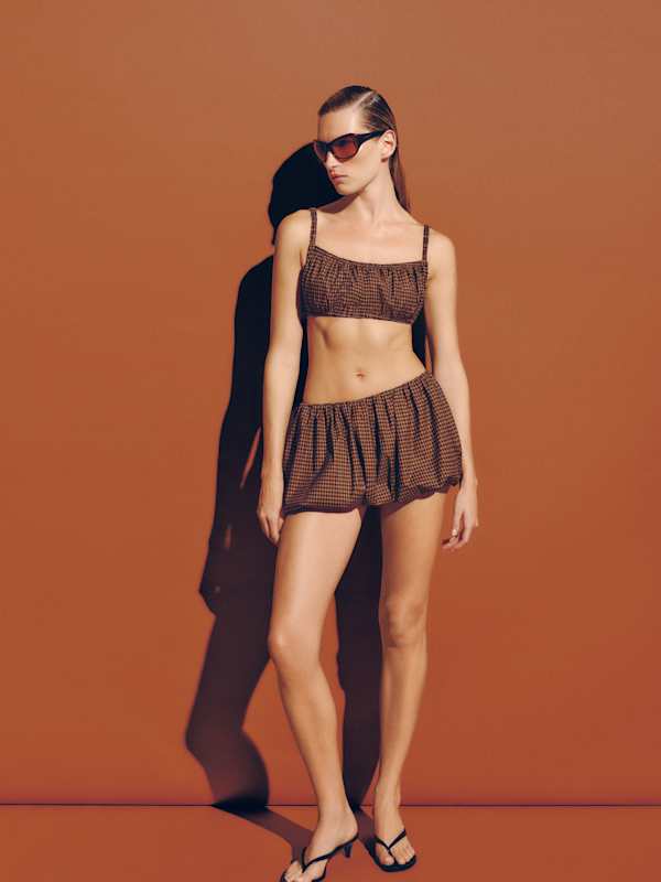 Sienna Two Piece - Toffee Check