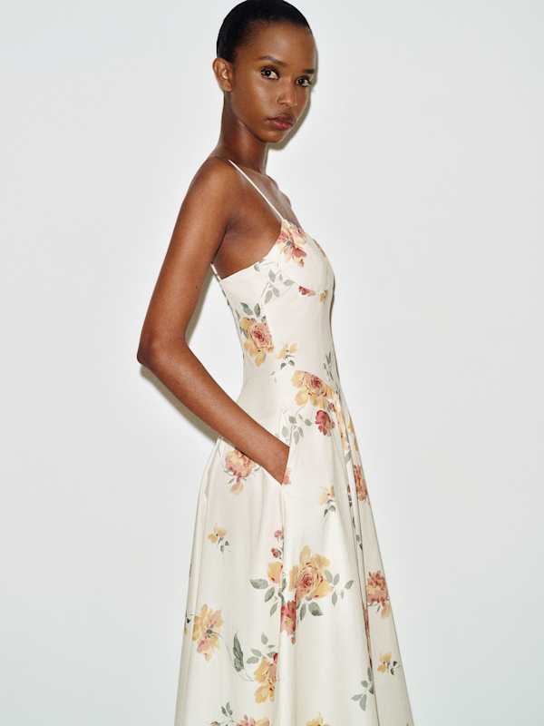 Tayah Dress - Climbing Rose