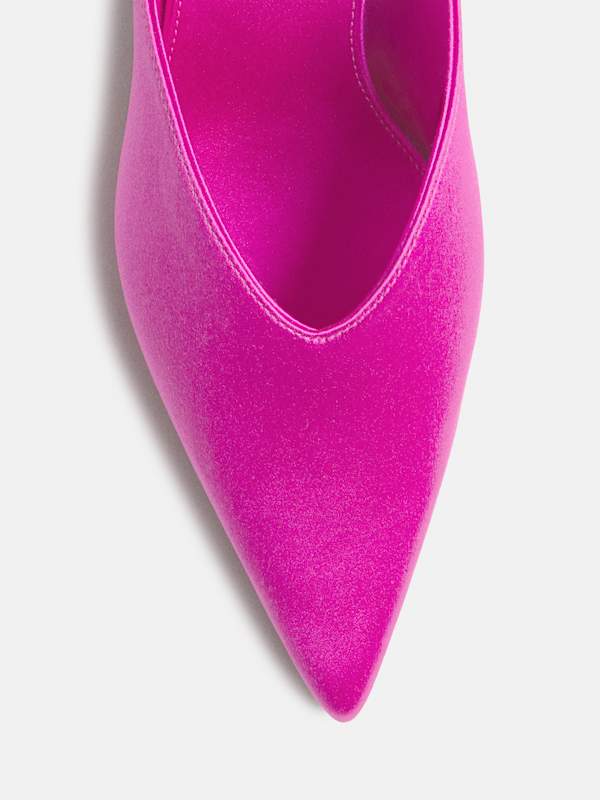 Marzella Heeled Mule - Pitaya Satin
