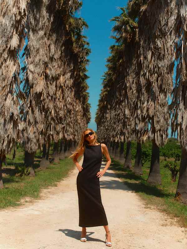 Sol Linen Dress - Black