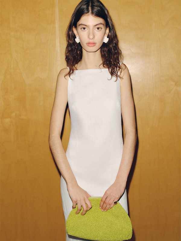 Sol Linen Dress - White