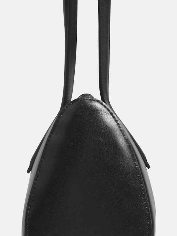 Sofia East West Shoulder Bag - Black Leather