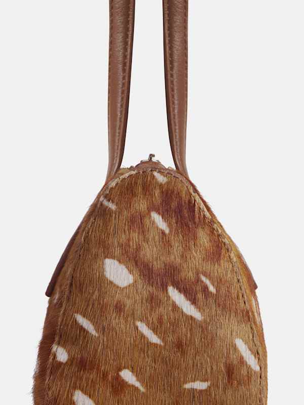 Sofia East West Shoulder Bag - Fawn Haircalf