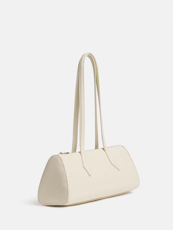 Sofia East West Shoulder Bag - Macadamia Leather