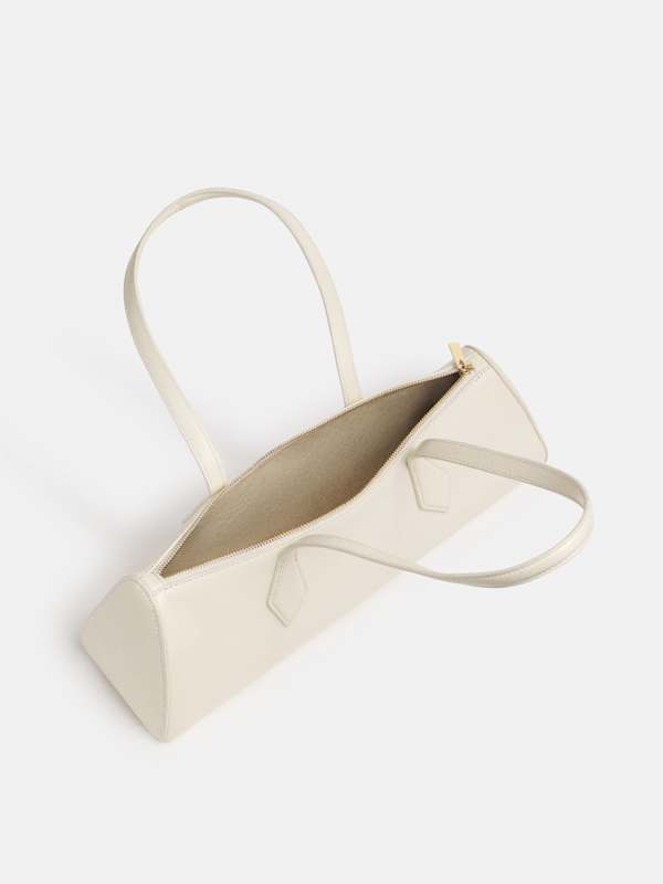 Sofia East West Shoulder Bag - Macadamia Leather