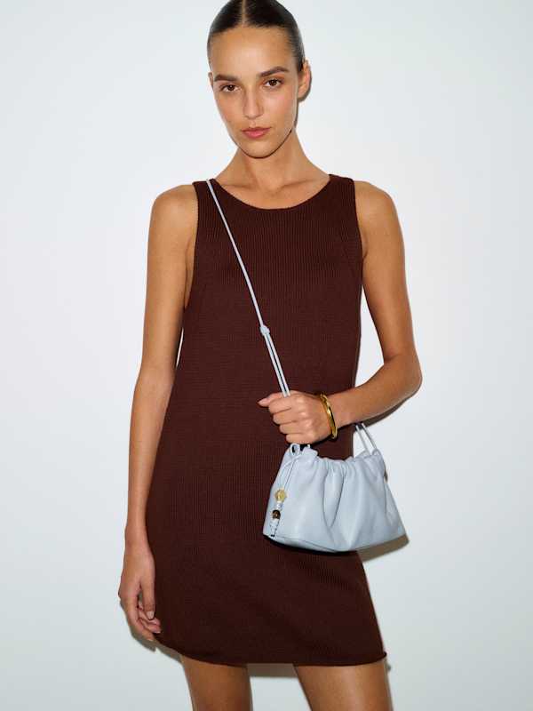 Solene Small Pouch Bag - Mist Leather