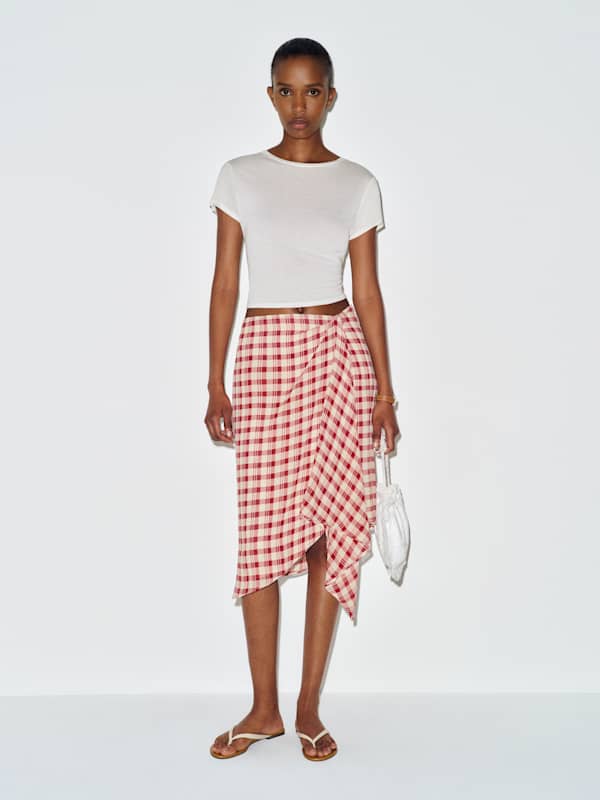 Cece Skirt - Sangre Check