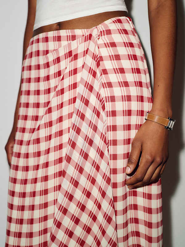 Cece Skirt - Sangre Check