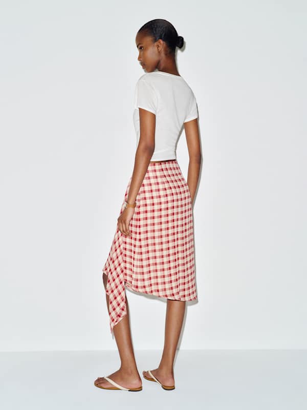 Cece Skirt - Sangre Check
