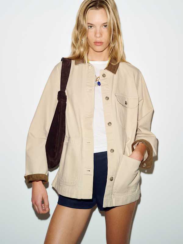 Patagonia W's Point Reyes Canvas Coat - Undyed Natural