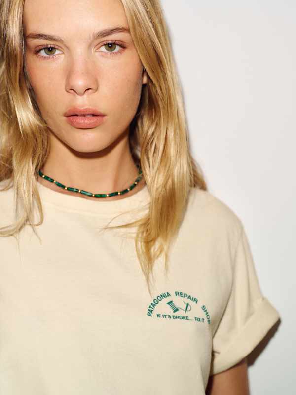 Patagonia M's Repair Shop T-shirt - Undyed Natural
