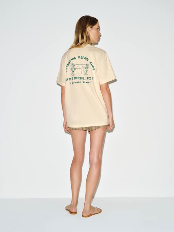 Patagonia M's Repair Shop T-shirt - Undyed Natural