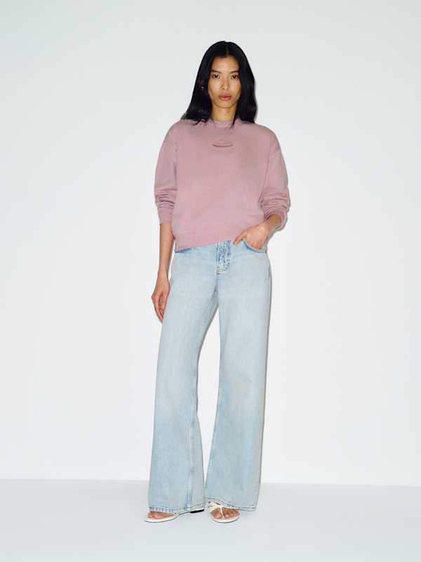 Patagonia W's '95 Oval Logo Daily Crew - Quiet Violet