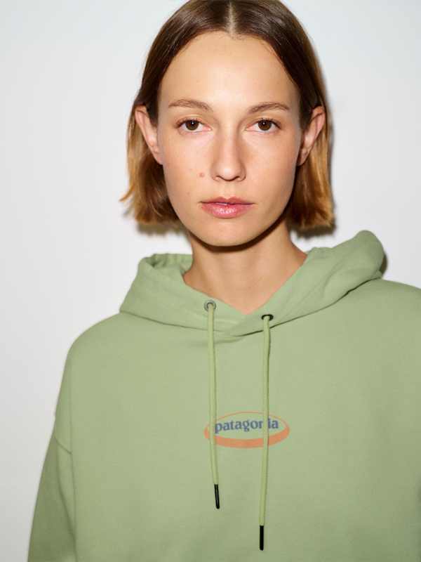 Patagonia W's '95 Oval Logo Daily Hoody - Lichen Green
