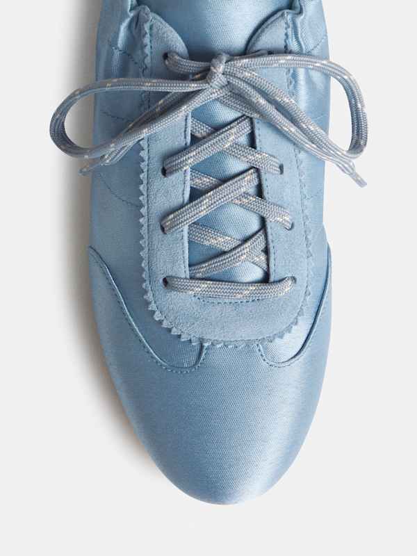 Terra Scrunch Sneaker - Steel Blue Textile
