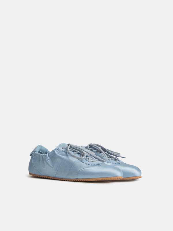 Terra Scrunch Sneaker - Steel Blue Textile