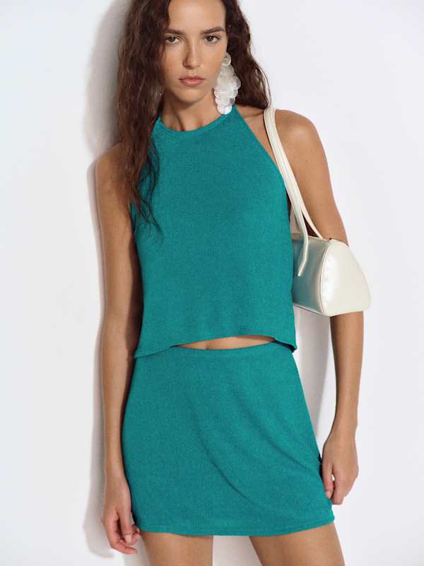 Nina Knit Two Piece - Tide