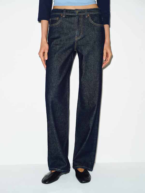 Miles Stretch Mid Rise Straight Leg Jeans - Discovery
